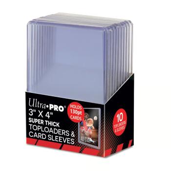 Ultra Pro 130pt Thick Top Loader mit Sleeves (10 Stück)