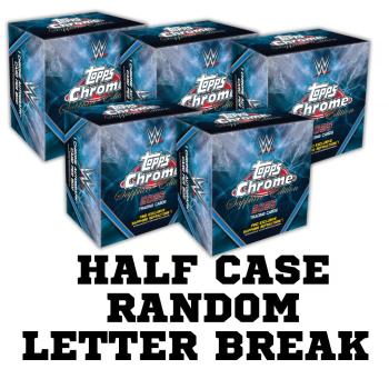 HALF-CASE 5 BOX RANDOM LETTER BREAK #2 | Topps 2025 WWE Chrome Sapphire Hobby Box (Box Break)