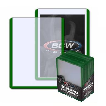 BCW Regular Green Border Standard Toploader (25 Stück)